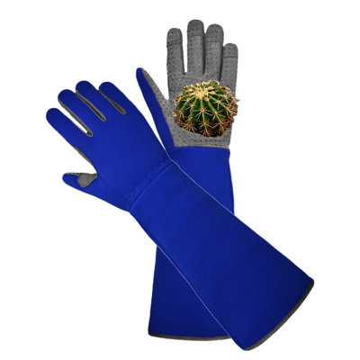 Long Gardening Gloves for Women,Durable Rose Pruning Gloves Thorn Resistant for Weeding Planting Digging(1 Pair),L SIZE