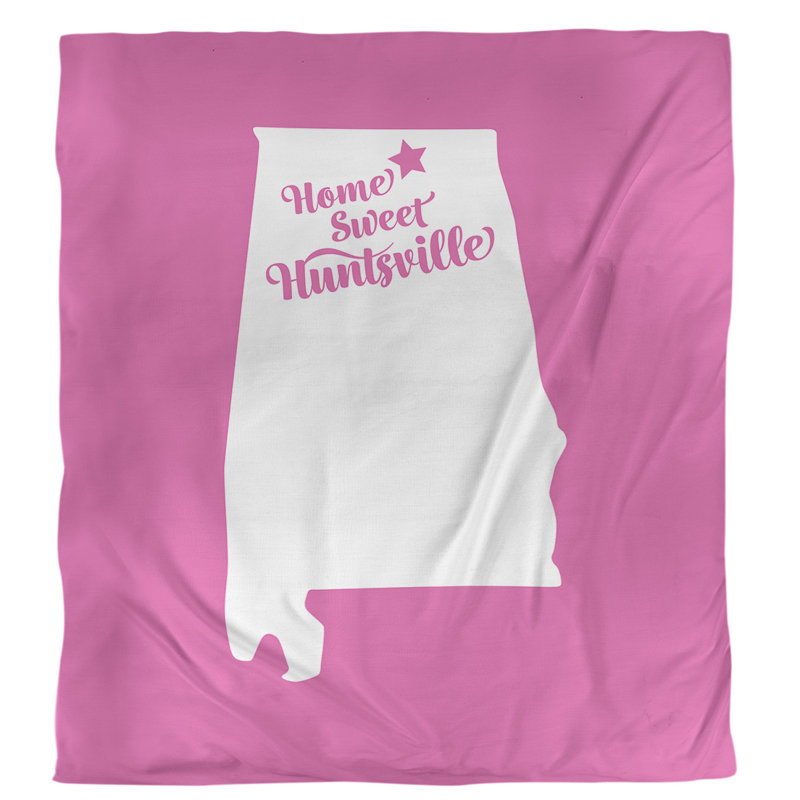 Modern & Contemporary Polyester Duvet Cover, Queen Duvet Cover, Pink