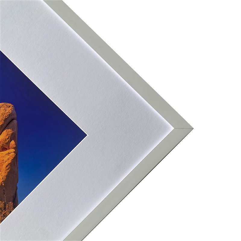 Cadres photo en PVC, l 13,4 po x H 16,4 po, fixation murale, affichage horizontal et vertical, paquet de 5, White
