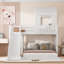 Lit superposé en bois en forme de L avec glissade, style maison, Harper Orchard-1755420586-1823992965