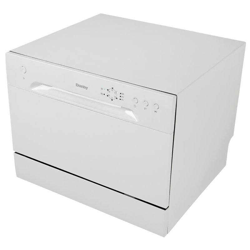 White Stainless Steel Energy Star Countertop Dishwasher