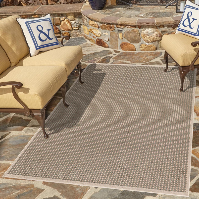 Gourlie Indoor / Outdoor Rug, Rectangle 5'1" x 8'