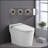 Smart Toilet Bidet Combo With Foot Sensor Open Cover/Seat, LED Display, Self-Cleaning Nozzle, Heated Seat, Night Light, Knob Control, Soft Close, Auto Flush, With Remote Control