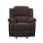 Madden Upholstered Glider Recliner in Brown
