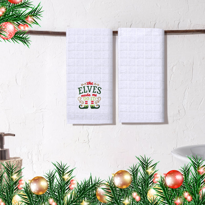 Cotton Embroidered Kitchen Towel Linen Set