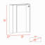 Bureau rectangulaire gris clair pliable-119673724-119673727