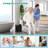 360 Degree Swivel Shower Chair, Adjustable Height Rotating Seat Bathtub Chair With Armrests And Back, White