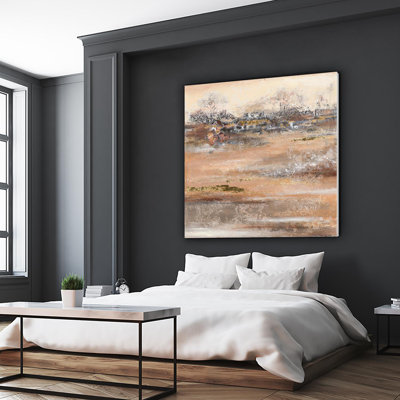 «Approche à la maison», impression sur toile géante 54 po x 54 po