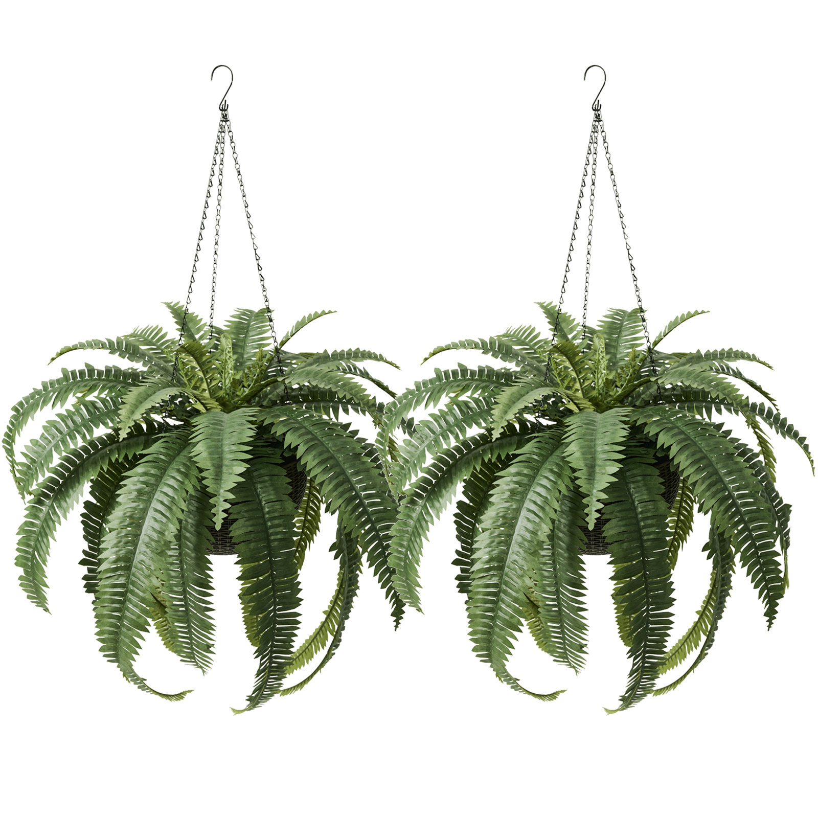 Adcock 30" Fern Plant in Basket, 2