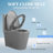 One-Piece Toilet, 1.1/1.60 GPF Water-Efficient Dual-Flush Elongated Comfort Height Floor Mounted, Standard-Size Toilet With Soft Closing Seat Included-120638392
