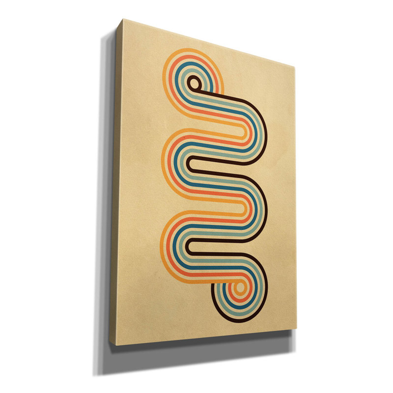 «Retro 3» par Gary Williams, art mural sur toile, H 26 po x l 18 po x P 0,75 po