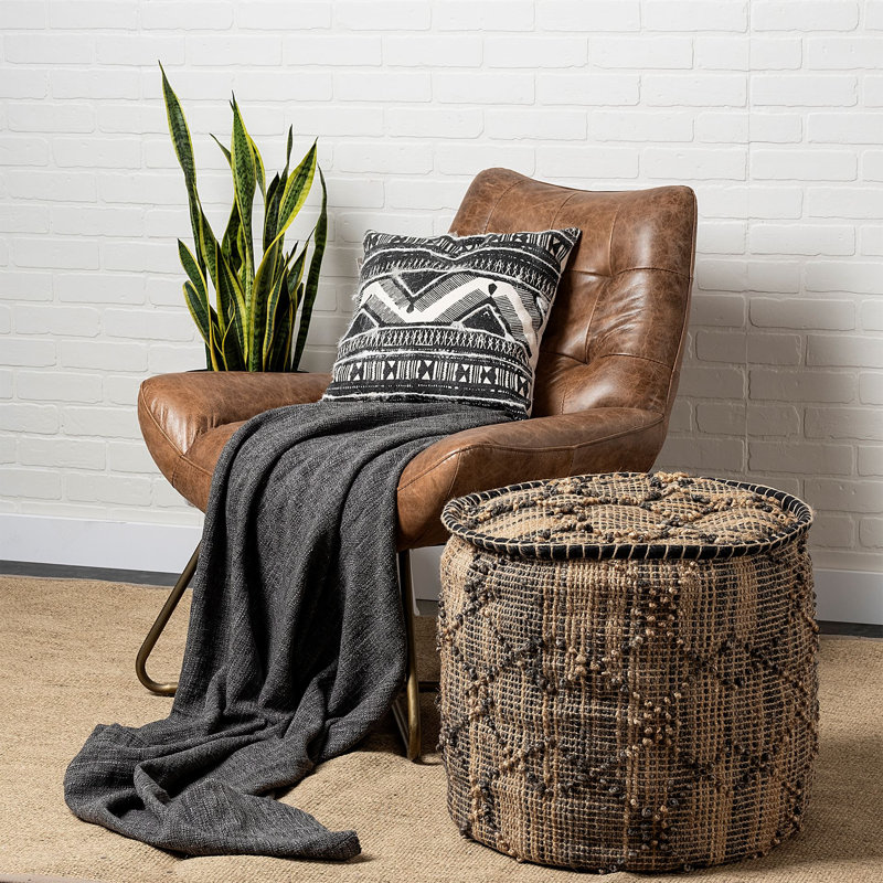 Zeitz Upholstered Pouf