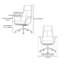 Chaise de bureau simple en similicuir réglable-132936294