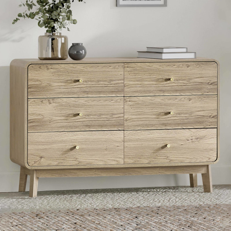 Tachaka 120 cm W Chest of 6 Drawers