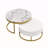 Modern Round Nesting Coffee Table With Drawers