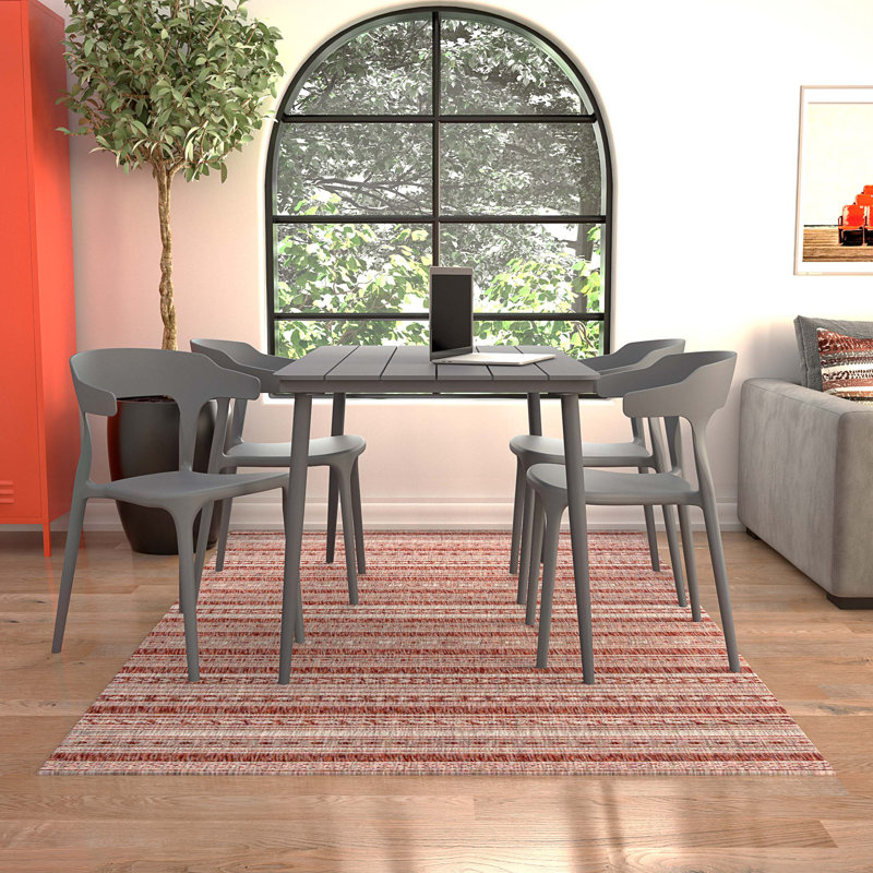Chaise d'appoint empilable d'extérieur Felix, Gris anthracite