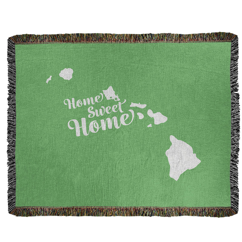 Jeté en coton tissé honolulu doux, l 50 po x L 60 po, Vert
