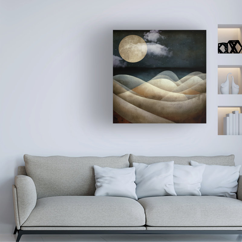 Art sur toile «Bachelo Sasha, la lune et la mer», H 35 po x l 35 po