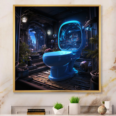 Toilette futuriste Hightech Haven I - Imprimé
