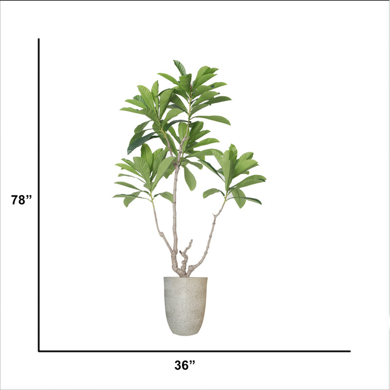 Bleuet artificiel en pot 78 po