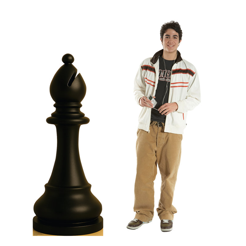 Chess Bishop - noir