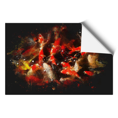 Many Fish Paint Splash - Frameless Print