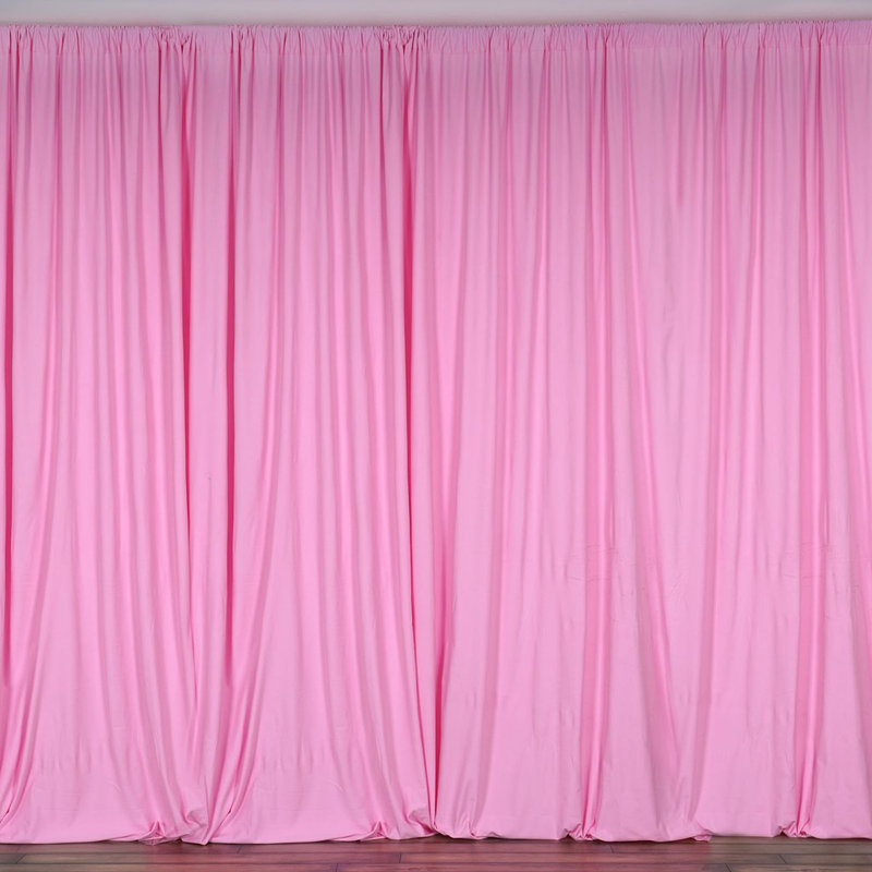 Panneau de rideau simple obscurcissant Antion, 56 po x 108 po, Rose