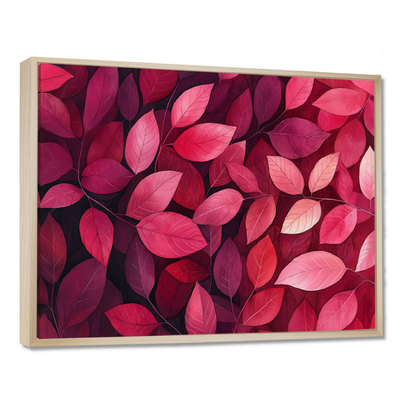 Jaceyon - Floral Large Wall Art, H 12 po x l 20 po, Cadre flottant, Naturel