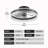 Modern Crystal Ceiling Fan with Light and Remote, Dimmable LED, Quiet Motor-1377456174
