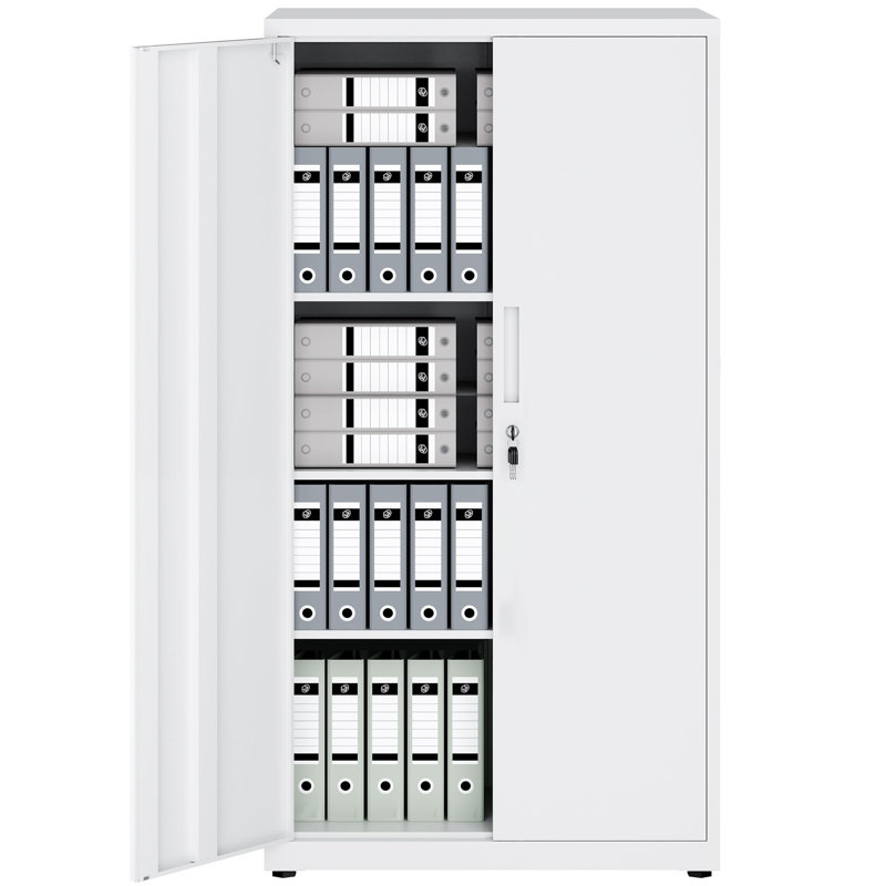 2 -Door Storage Cabinet, White