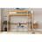 Loft Bed With Desk, Upholstered Loft Bed Frame With Ladder, Safety Guardrails,Rubber Wooden,Teddy Fleece Fabric Headboard/Footboard