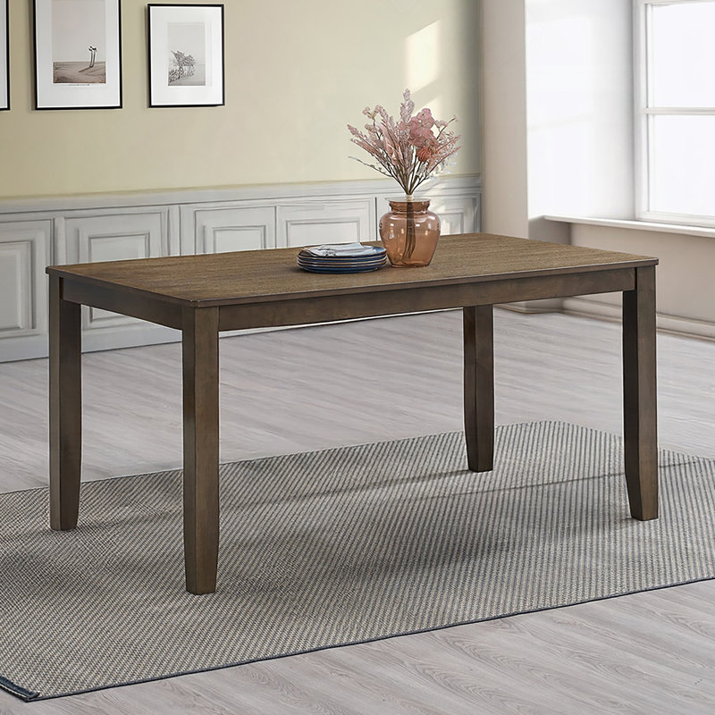 Table de salle à manger 1 pièce, H 30 po x L 59 po x l 35 po, Noyer