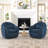 Bukov Upholstered Swivel Barrel Chair(Set Of 2)-2121050309