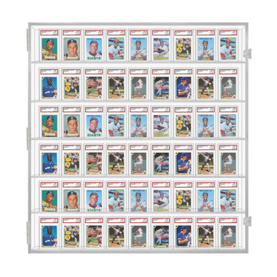 Présentoir à cartes de baseball PENNZONI - 54 cadres de cartes de sport classés PSA verrouillables, présentoir de cartes de pokémon pour le basketball et le hockey