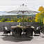 Parasol de patio en oléfine 9 pi 9 pi-681813183