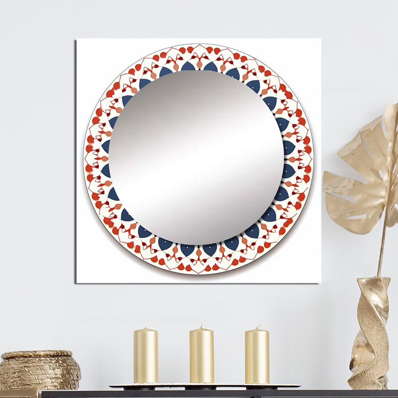 Art mural en miroir pour salle de bain, 23 po x 23 po