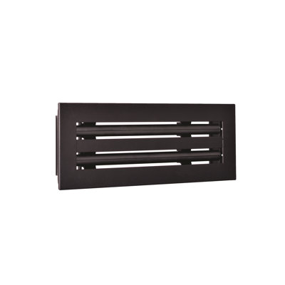 Diffuseur à fente linéaire Flo Matrix 10 x 4 noir mat
