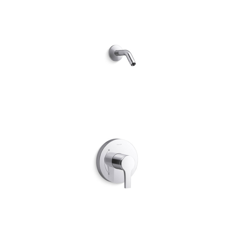 Elate Rite-Temp Shower Trim Kit, Without Showerhead, Polished Chrome