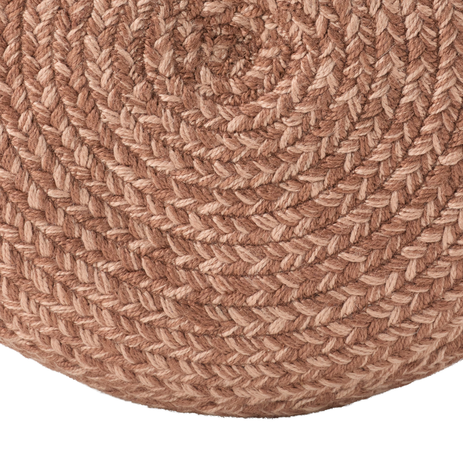 Dalenna Round Outdoor Ottoman, Heather Pink