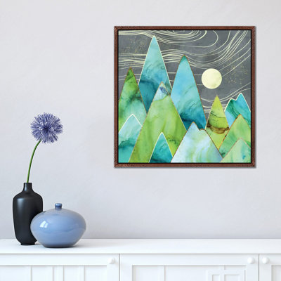 Moonlit Mountains 1 Piece Wall Art on Canvas