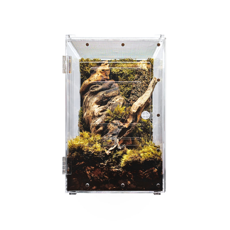 Acrylic Reptile Terrarium, 7 Gallon - 16"H x 10"W x 10"D