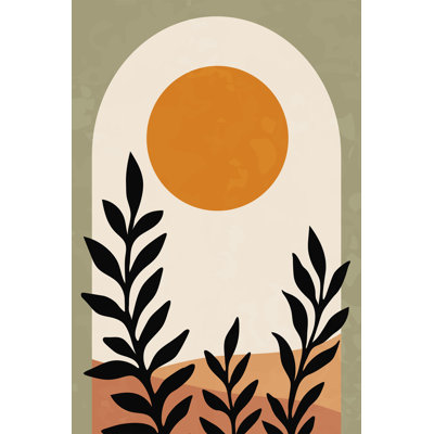 Sunlit arche botanique sur toile tendue