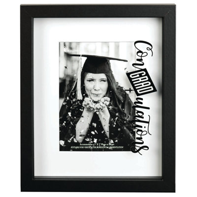 Black Picture Frame with Mat