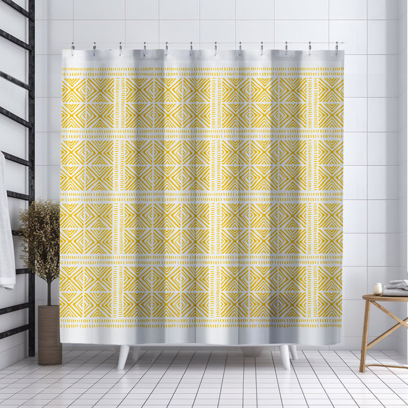 Rideau de douche Thora Tribal, ThoraTribal Yellow