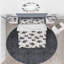 Ensemble de housse de couette peint à la main pivoines et pensées Designart-35228089