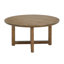 Table basse 32 po en rotin, table basse ronde en bois tissé de rotin
