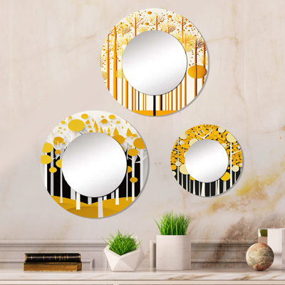 Elleah Metal Round Mirror
