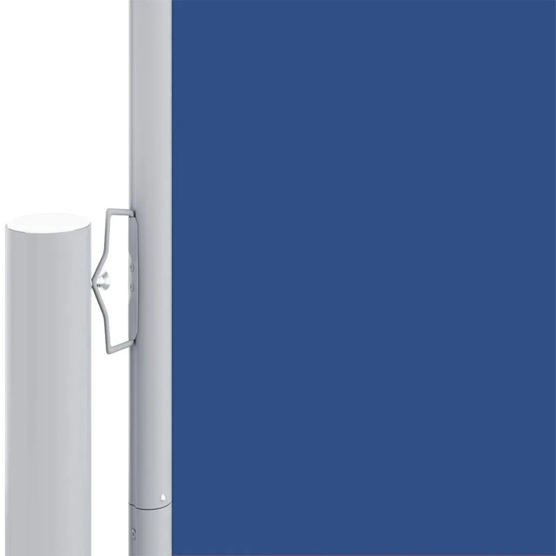 Dakota Fields 1200cm W x 200cm D Fabric Cover Motorised Retractable Side Awning, Blue