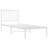 vidaXL Bed Frame White Powder-Coated Steel Full Bed Frame Rectangular-2074529051