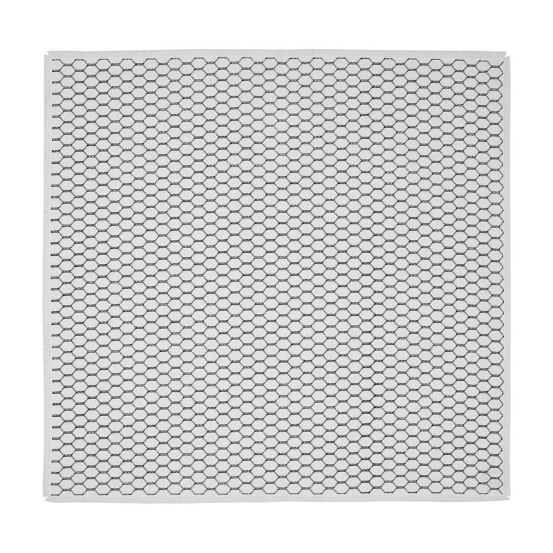  Down Home Square Geometric Cotton Table Topper